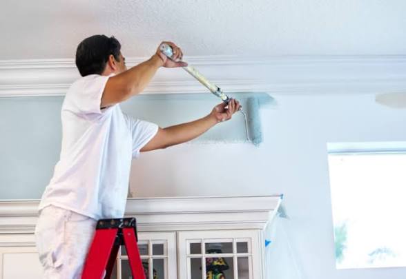 Interior painting work