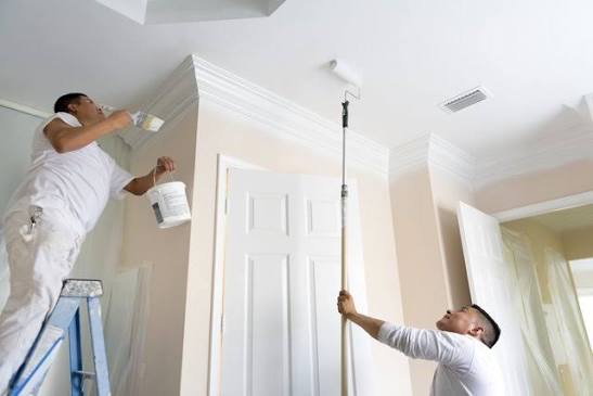 Professional ceiling and trim painting